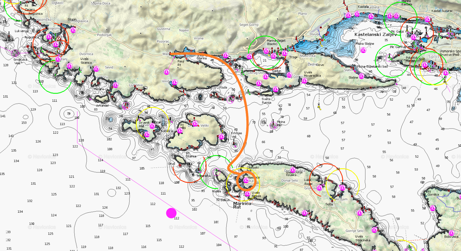 Navionics Maslinica Navionics Maslinica