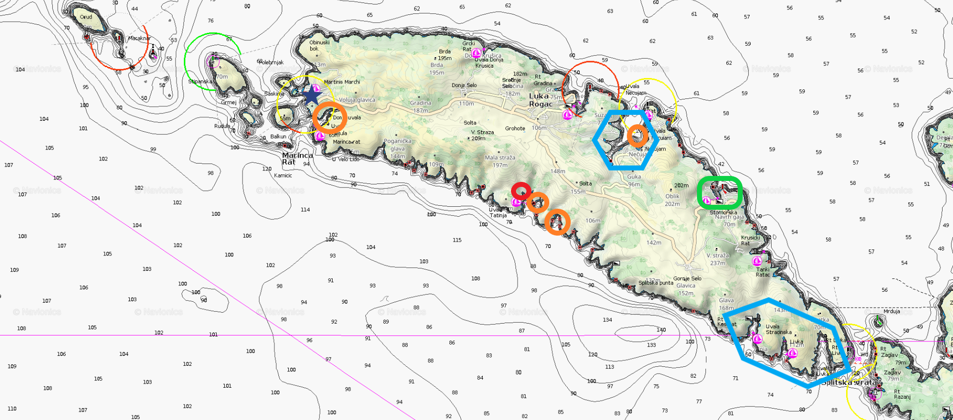 Navionics Vis FL free sail 2024 Solta