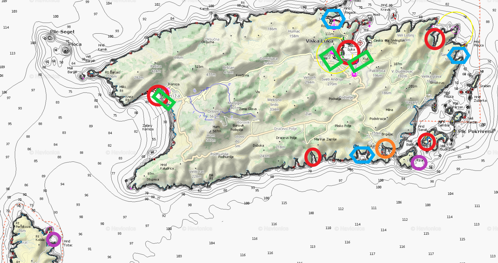 Navionics Vis FL free sail 2024 Vis